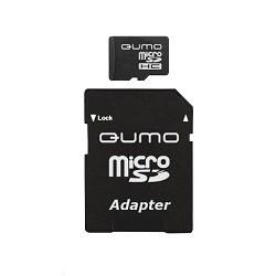 картинка Micro SecureDigital 8Gb QUMO QM8GMICSDHC10 {MicroSDHC Class 10, SD adapter} от магазина Одежда+